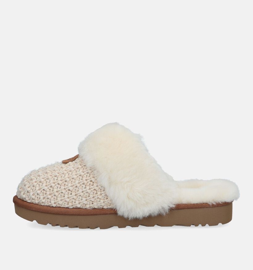 UGG Cozy Pantoufles en laine en Écru pour femmes (344844)