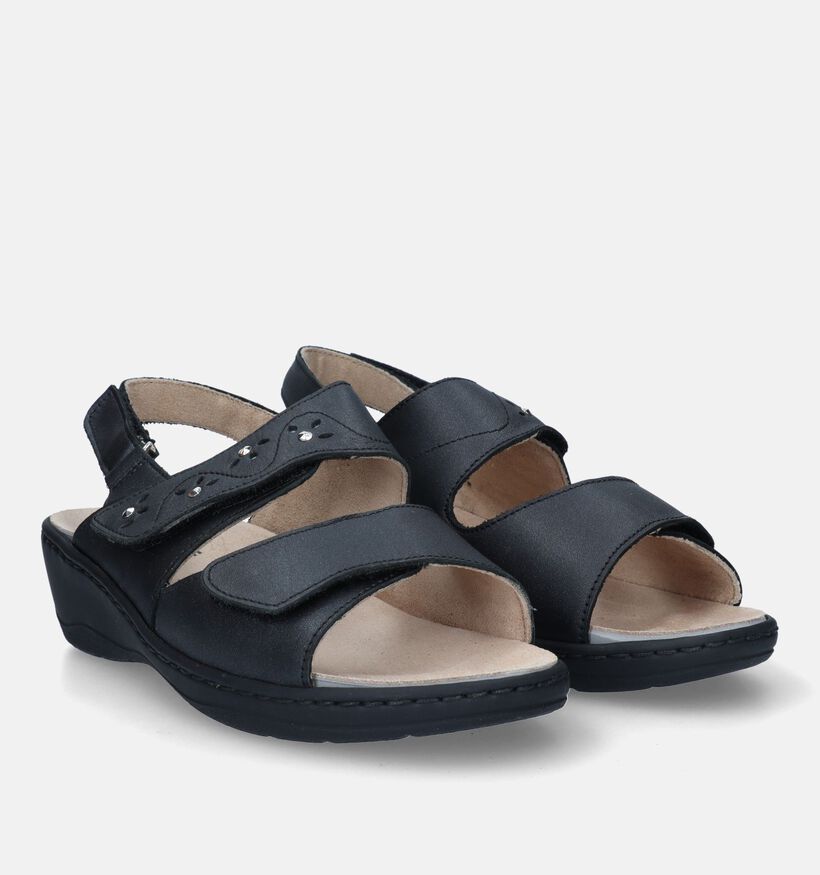 Scholl Porzia Zwarte Sandalen voor dames (336792) - geschikt voor steunzolen