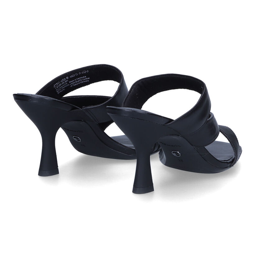 Tamaris Nu-pieds à talons en Noir pour femmes (306381)