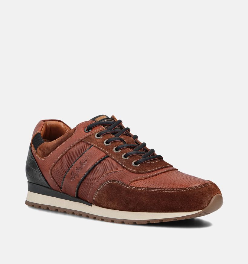 Australian Niagara Chaussures à lacets en Cognac pour hommes (361652) - pour semelles orthopédiques