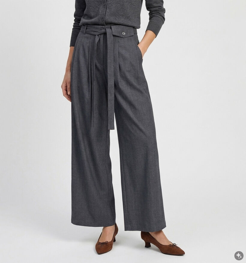 Ador&eacute; Myriam Pantalon classique en Gris pour femmes (384096)