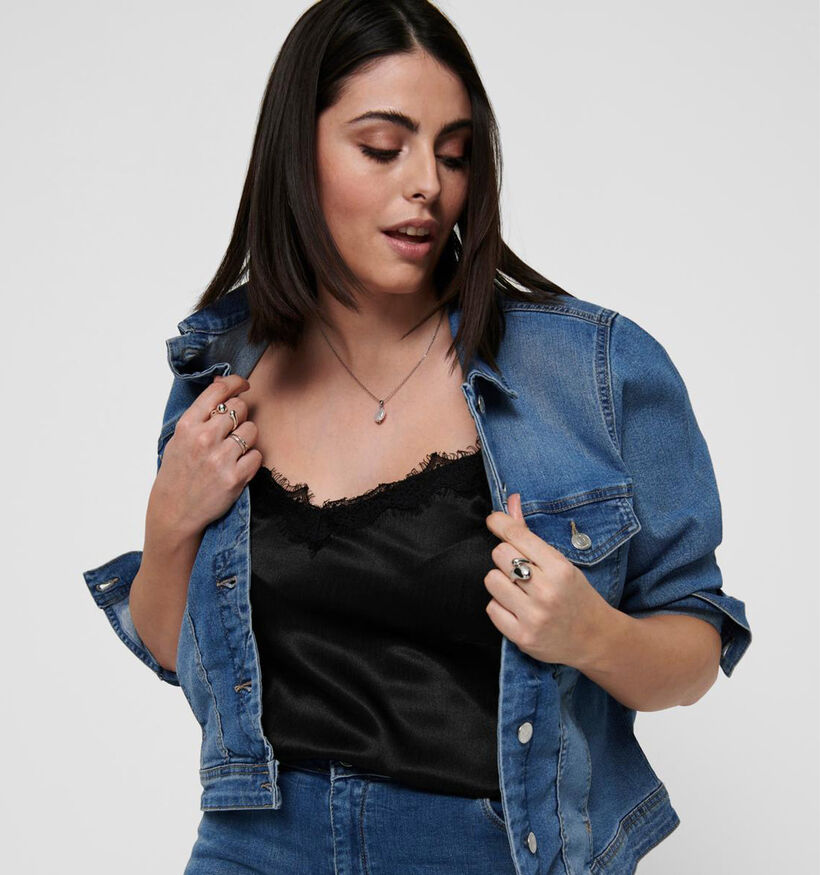 ONLY Carmakoma Wespa Veste en jeans en Bleu pour femmes (351423)