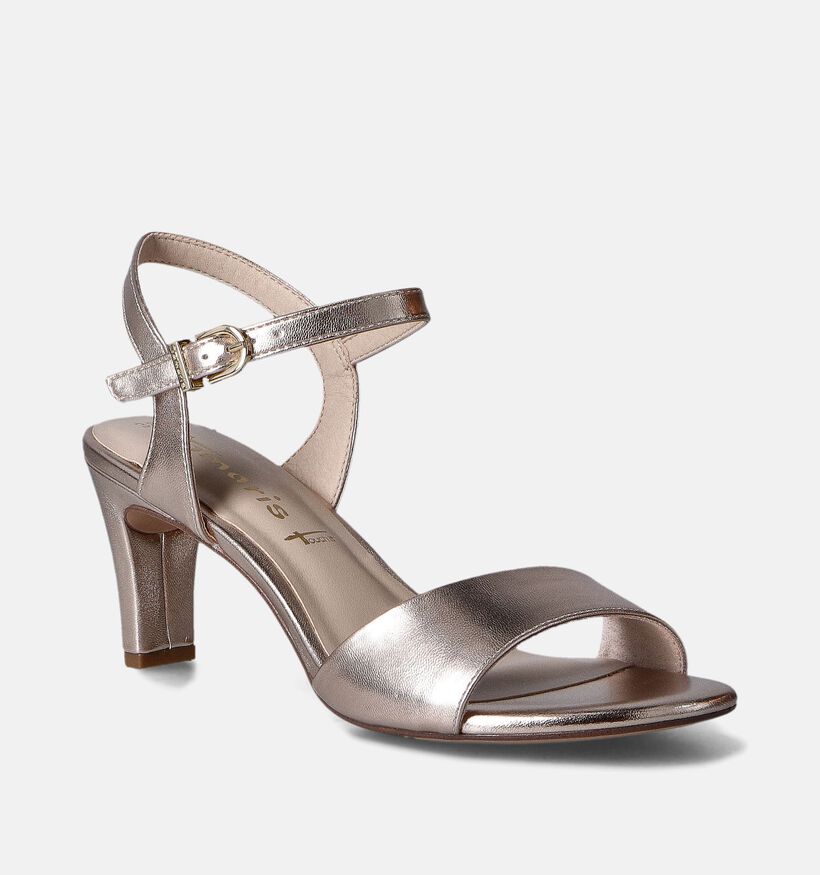 Tamaris Gouden Sandalen met hak voor dames (354436)