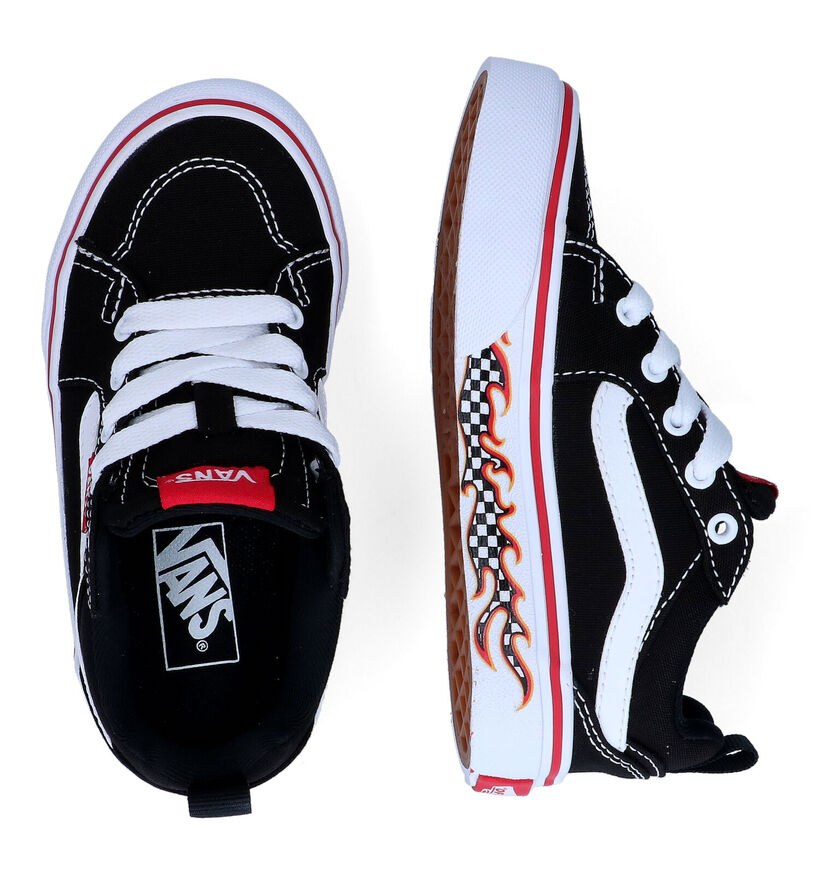 Vans Filmore Zwarte Sneakers voor jongens (300574)