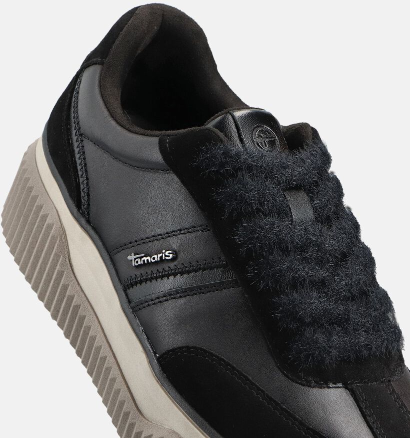 Tamaris Zwarte Sneakers voor dames (360611) - geschikt voor steunzolen