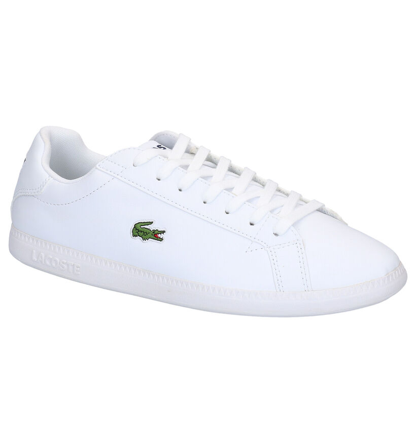 Lacoste Graduate Baskets en Blanc en cuir (266946)