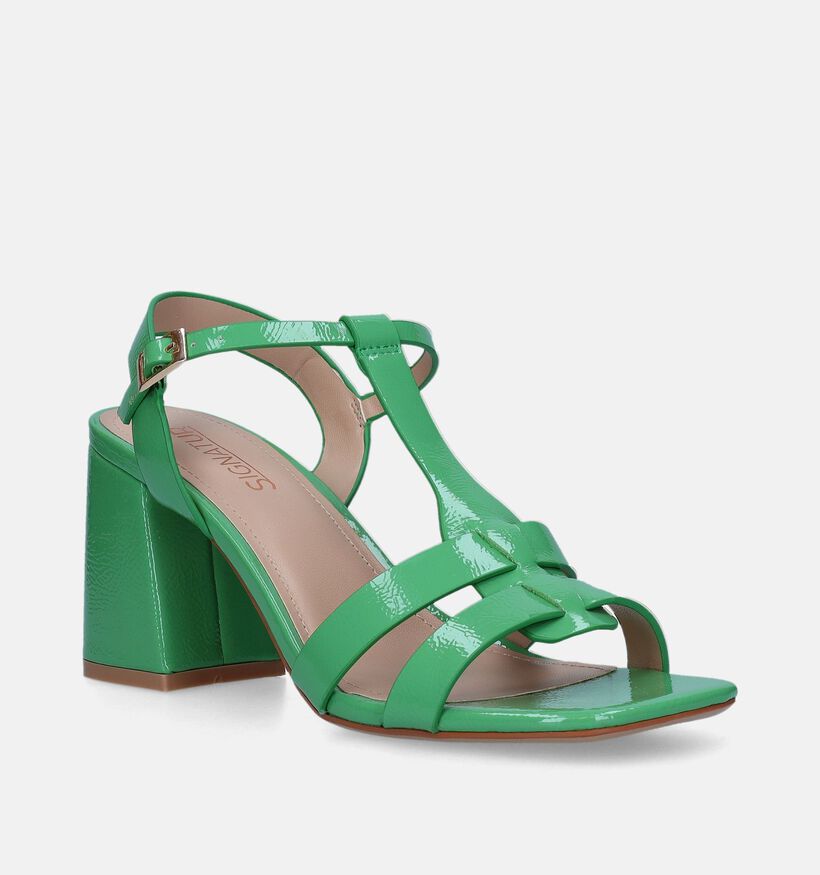 Signatur Groene Sandalen Met Hak voor dames (340312)