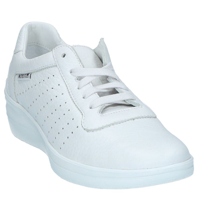 Witte Veterschoenen Mephisto Chris Perf in leer (246551)