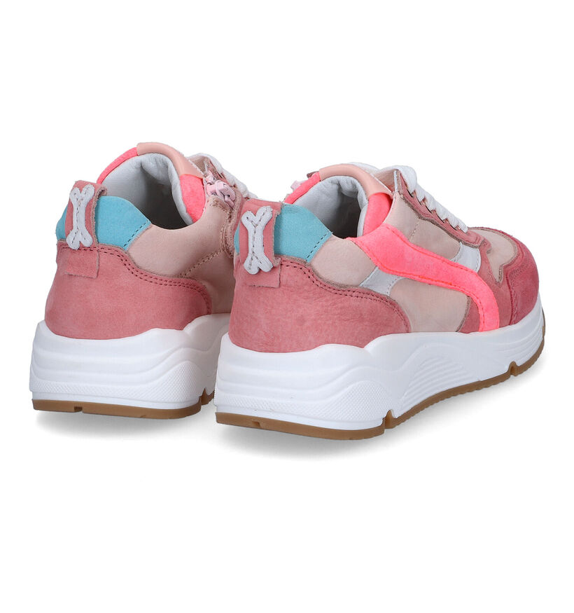 STONES and BONES Falcan Chaussures à lacets en Rose pour filles (303721) - pour semelles orthopédiques