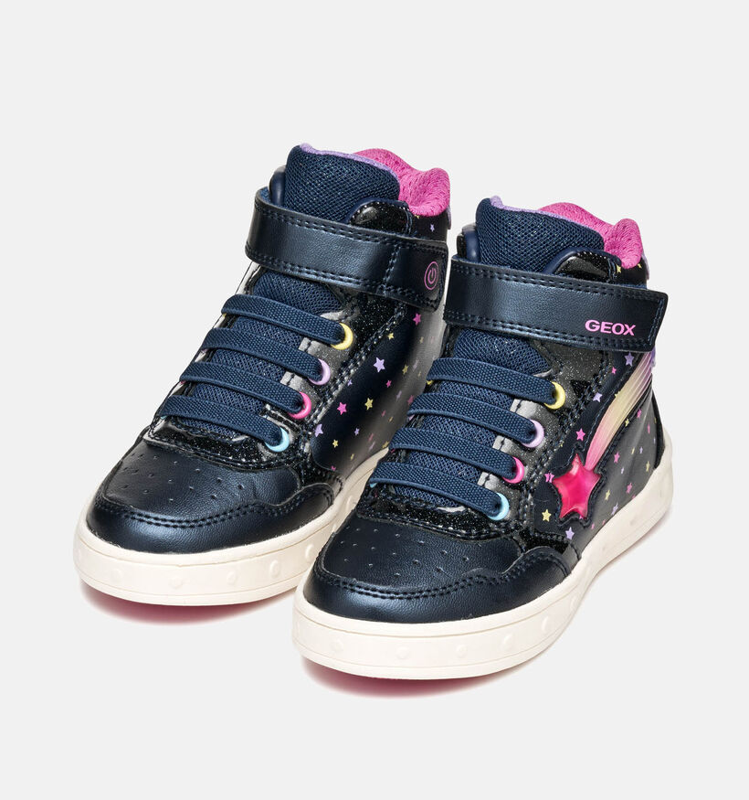 Geox Skylin Donkerblauwe Sneakers voor meisjes (360376) - geschikt voor steunzolen
