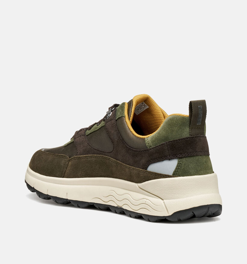 Geox Spherica Chaussures plates en Vert pour hommes (360105) - pour semelles orthopédiques