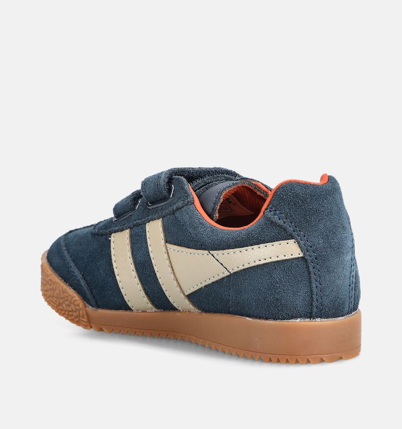 Gola Harrier Strap Baskets basses en Bleu pour gar&ccedil;ons (376304)