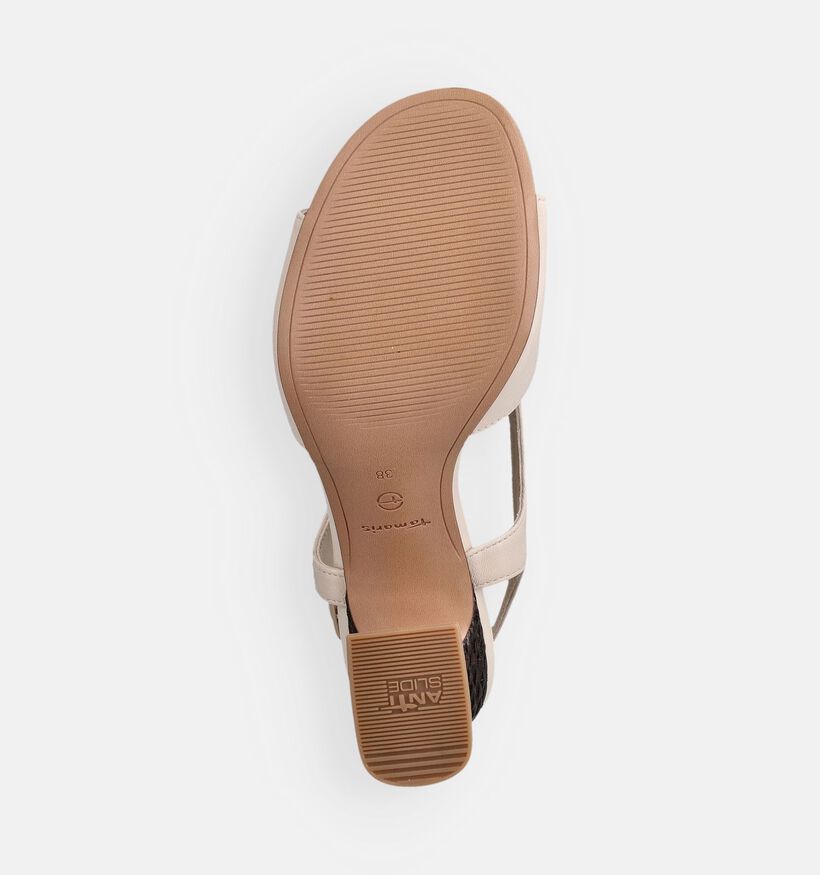 Tamaris Sandales &agrave; talons en Beige pour femmes (371702)