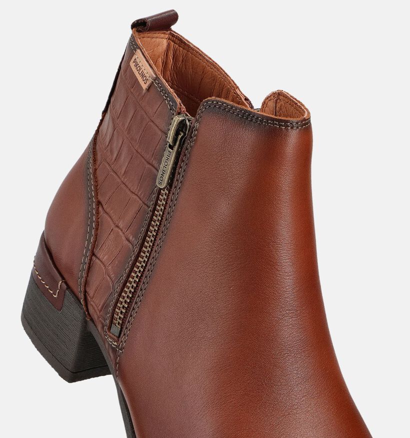 Pikolinos Malaga Bottines à talons en Cognac pour femmes (363865)