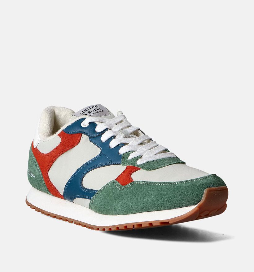Scotch & Soda Cleave Veterschoenen Groen voor heren (353331) - geschikt voor steunzolen