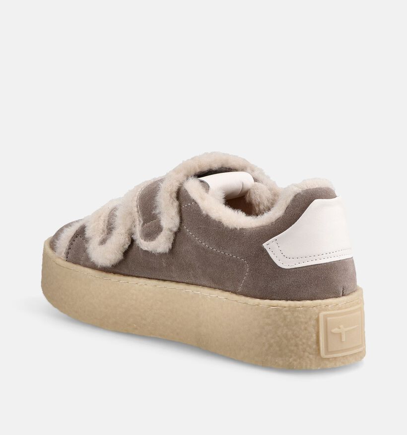 Tamaris Taupe Schoenen met Velcro voor dames (381082) - geschikt voor steunzolen