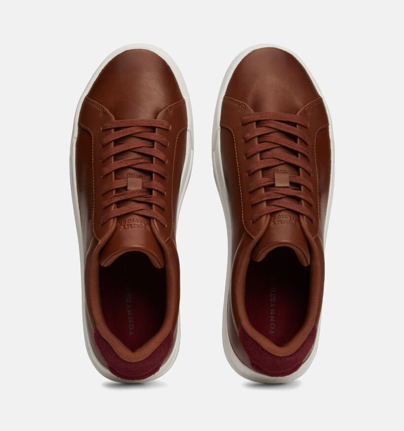 Tommy Hilfiger Court Seasonal Winter Cognac Veterschoenen voor heren (345810) - geschikt voor steunzolen