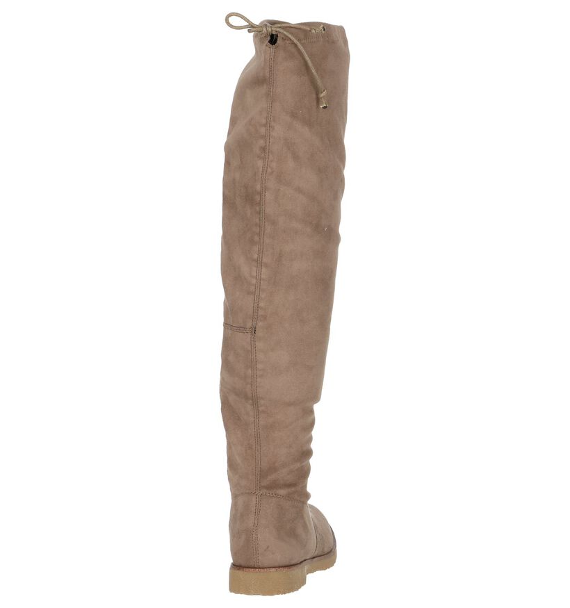 Beige Overknee Laarzen Marco Tozzi,  Beige Overknee Laarzen Marco Tozzi, , pdp