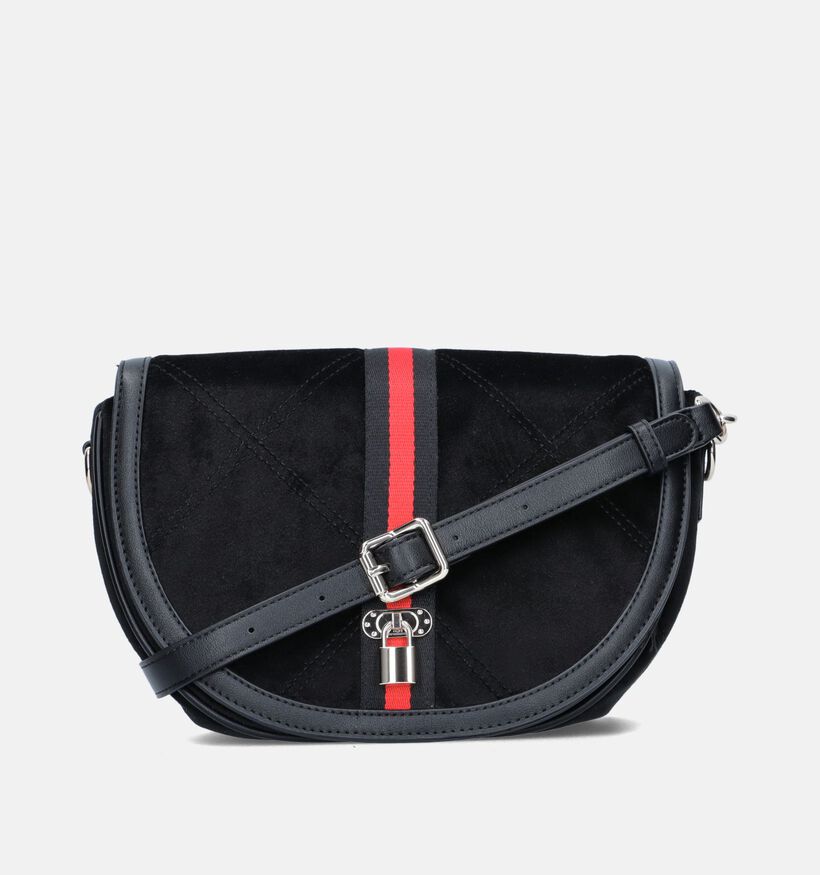 Pepe Moll Velvet Sac porté croisé en Noir pour femmes (349687)