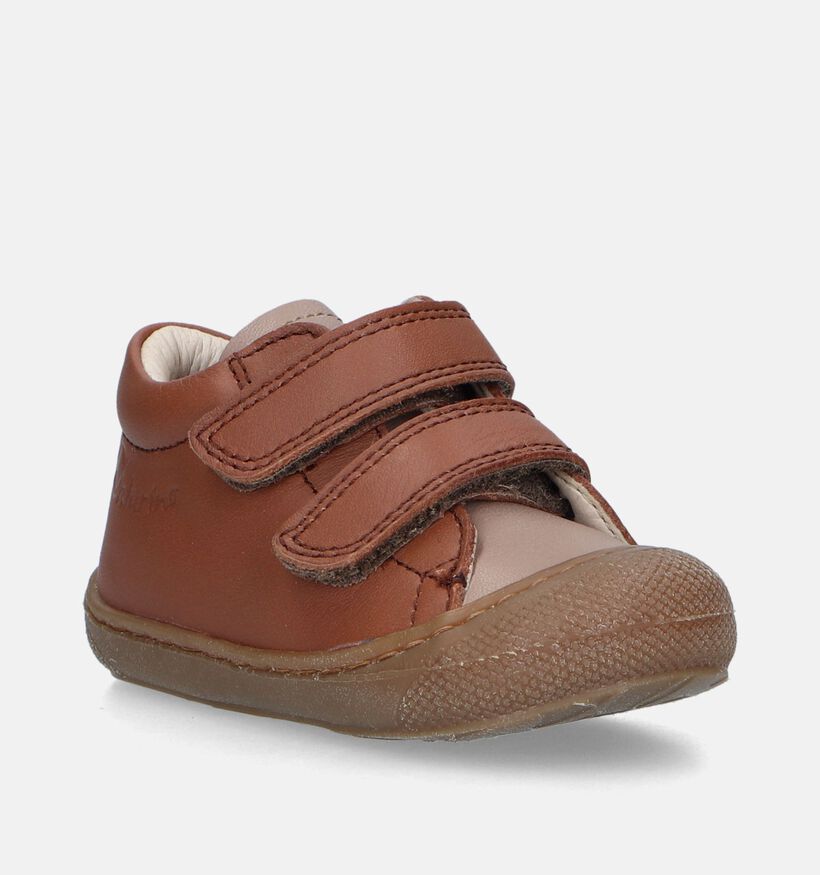 Naturino Cocoon Bruine Babyschoenen voor jongens, meisjes (347607) - geschikt voor steunzolen