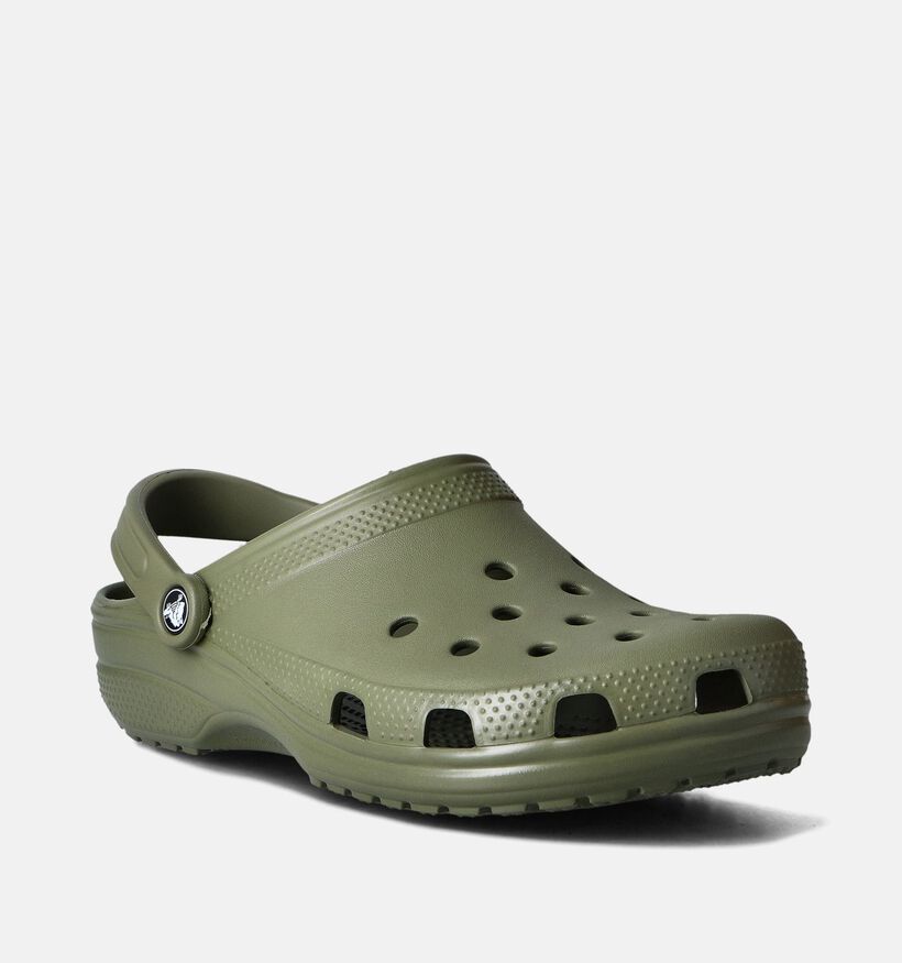 Crocs Classic Nu-pieds en Vert Khaki pour hommes (354141)
