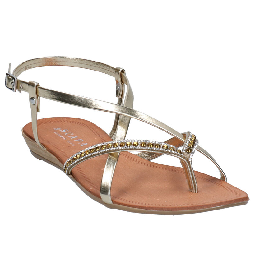 Scapa Ustica Gouden Sandalen in kunstleer (270299)