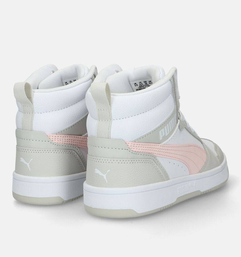 Puma Rebound V6 Baskets en Blanc pour filles (326347)