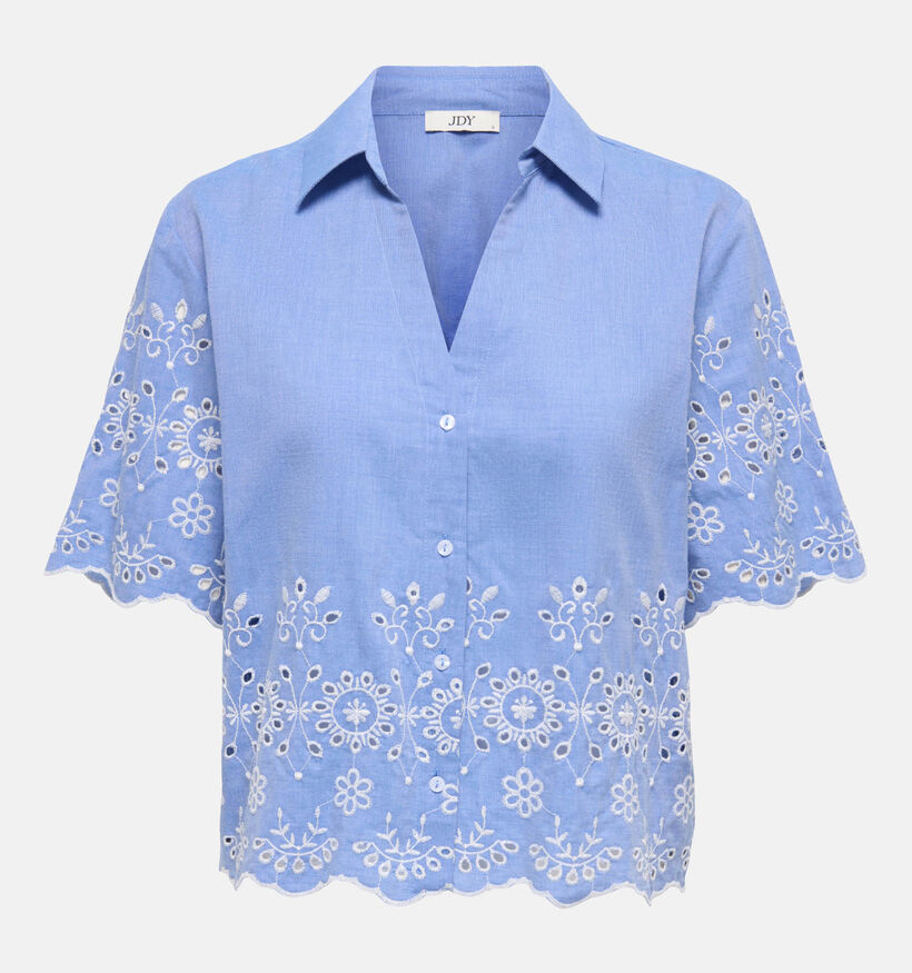JDY Marina Embroidery Blauwe Blouse voor dames (370042)