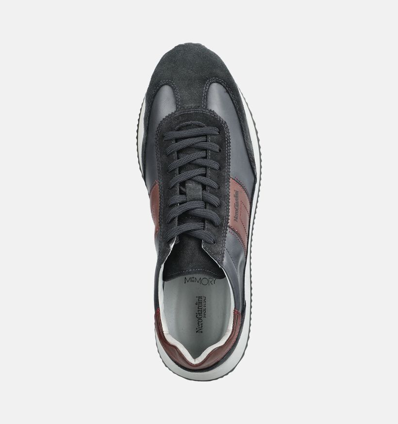 NeroGiardini Chaussures plates en Bleu pour hommes (382162) - pour semelles orthop&eacute;diques