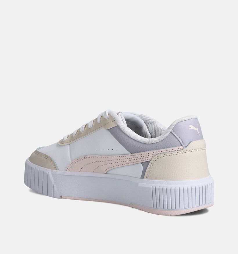 Puma Carina Mia Baskets en Blanc pour filles (359291) - pour semelles orthopédiques