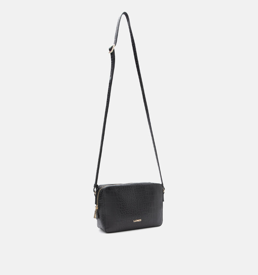 L.Credi Petrissa Sac porté croisé en Noir pour femmes (364446)