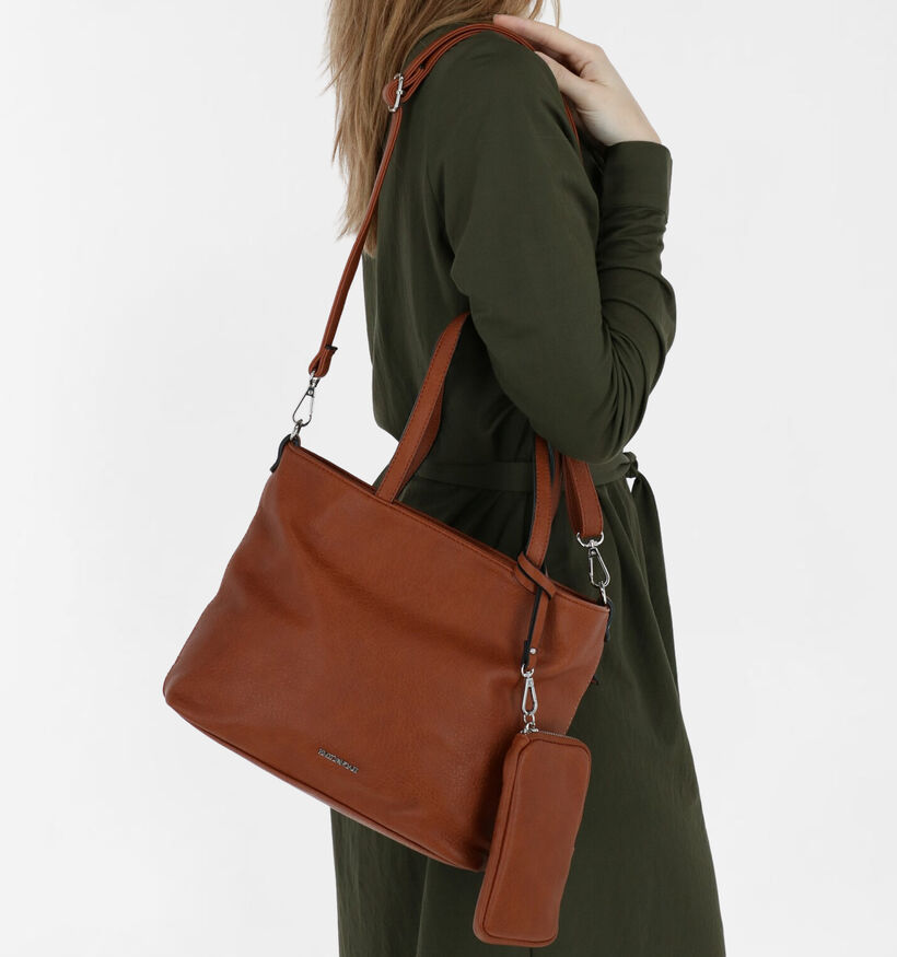 Emily & Noah Bruine Bag in bag Handtas in kunstleer (282165)