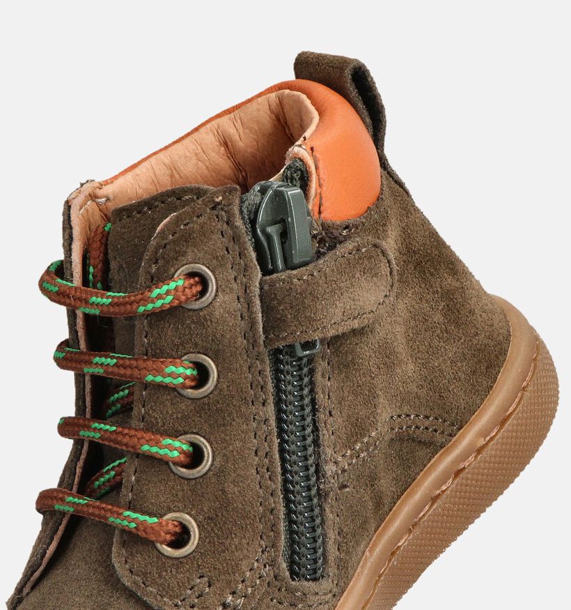 FR by Romagnoli Baskets Montantes en Vert pour filles, garçons (364662) - pour semelles orthopédiques