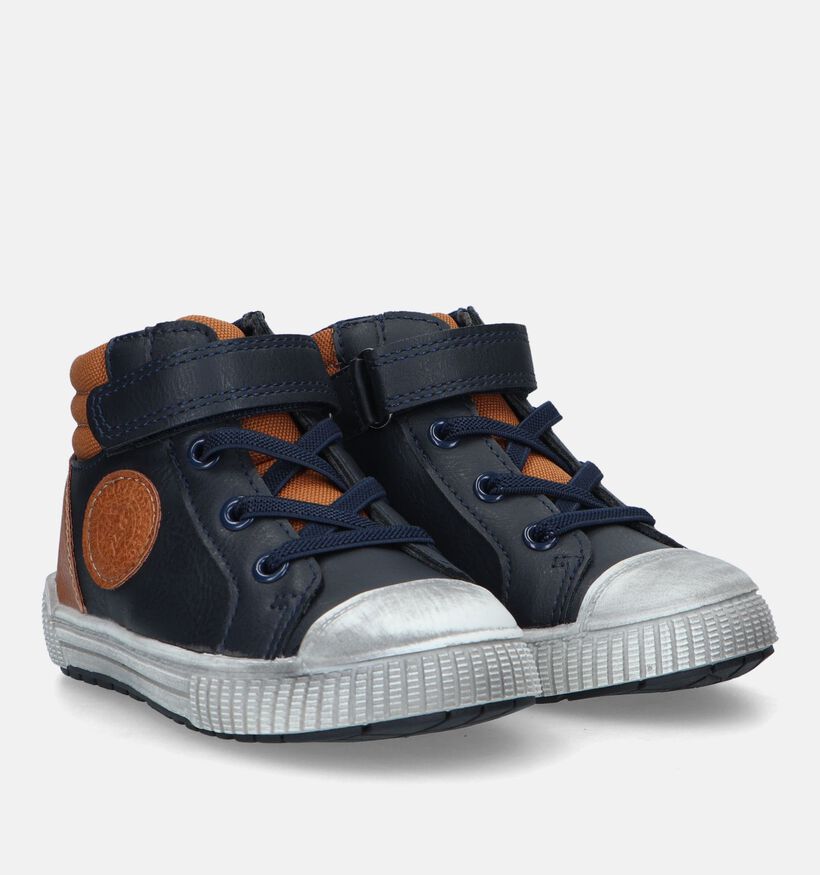 Milo & Mila Chaussures hautes en Bleu pour garçons (329527)