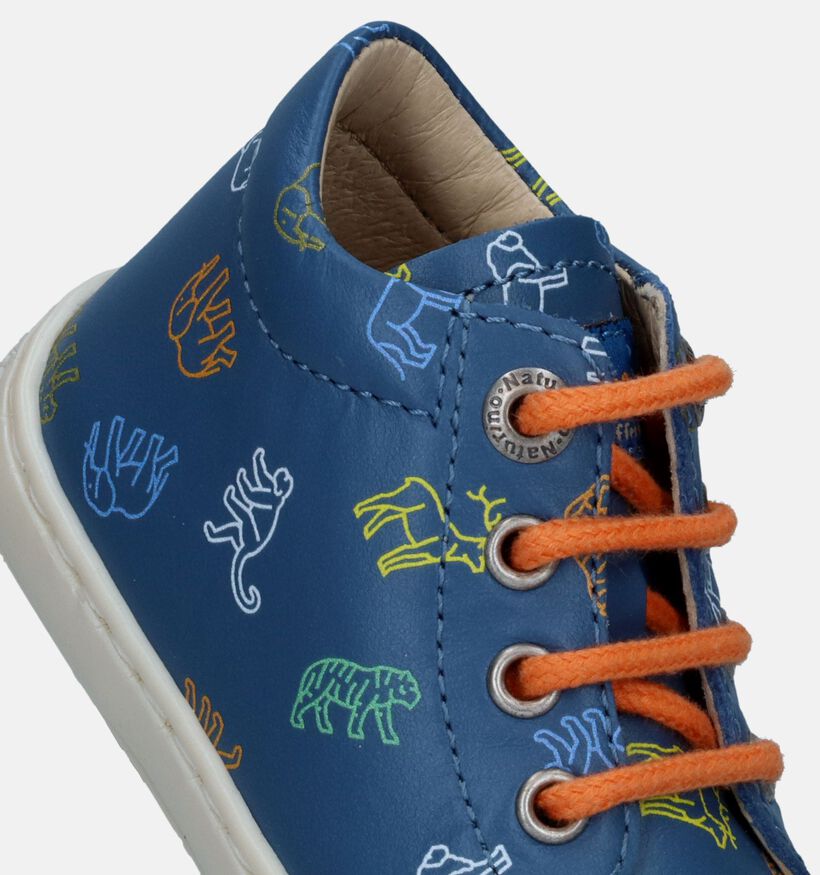Naturino Cocoon Calf Blauwe Babyschoenen voor jongens, meisjes (339033)