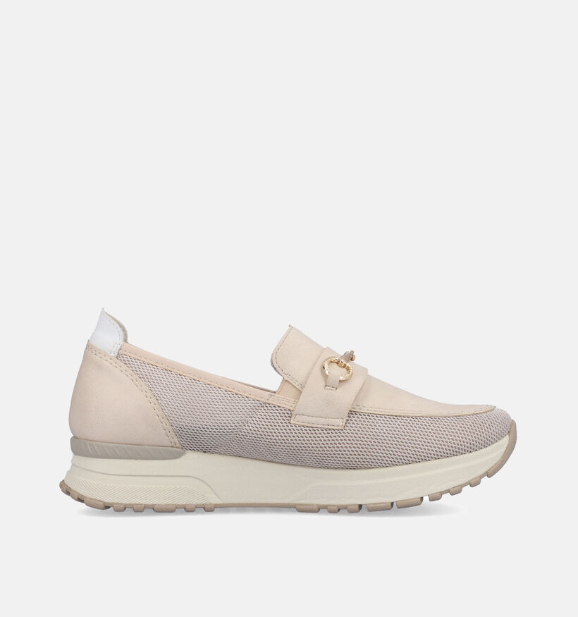 Rieker Beige Instappers voor dames (351231) - geschikt voor steunzolen