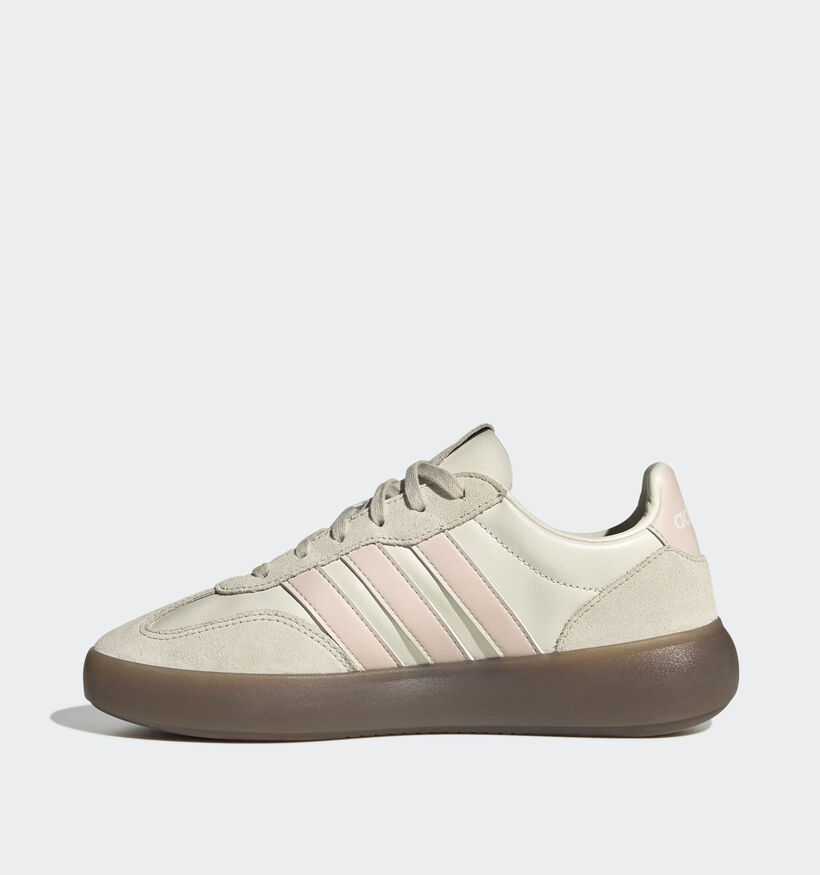 adidas Barreda Decode Lux Baskets en Ecru/Rose pour femmes (365412) - pour semelles orthopédiques