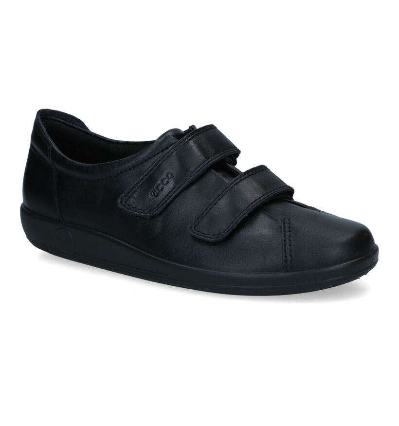 Ecco Soft 2.0 Chaussures à velcro en Noir pour femmes (314895) - pour semelles orthopédiques