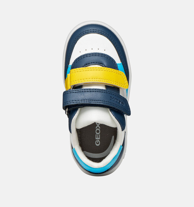 Geox Baskets pour b&eacute;b&eacute; en Blanc pour gar&ccedil;ons (370162) - pour semelles orthop&eacute;diques