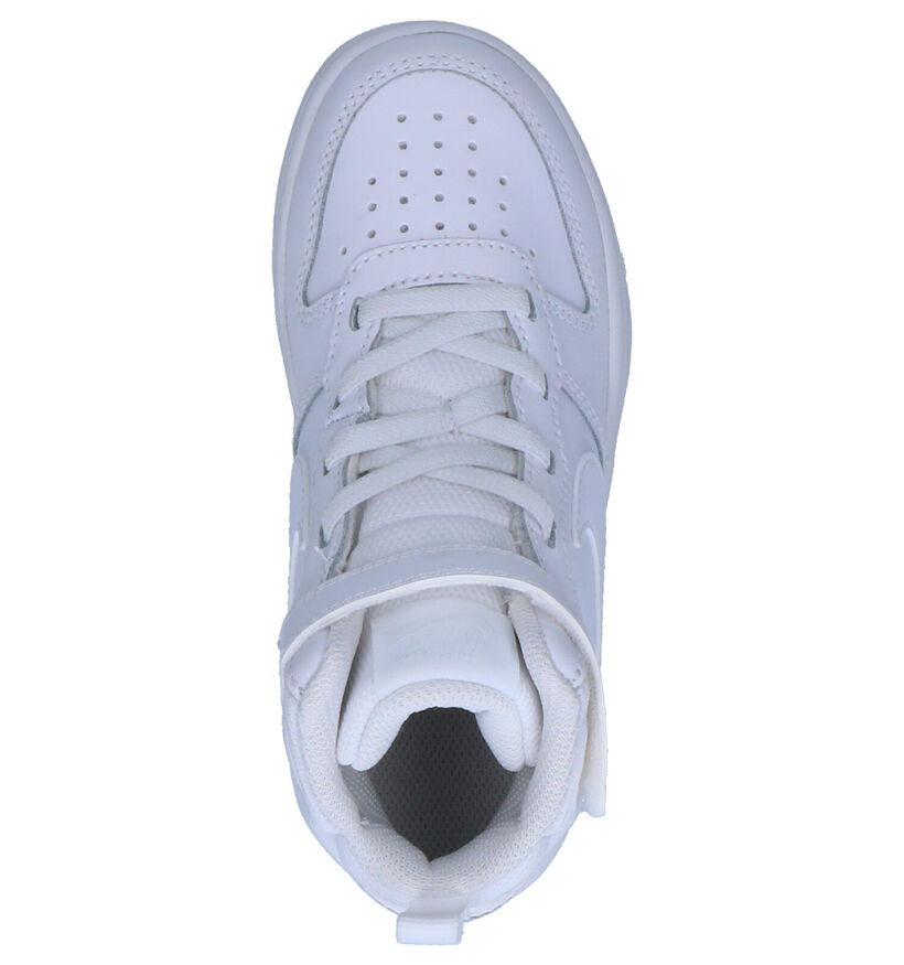 Nike Court Borough Zwarte Sneakers in kunstleer (293612)