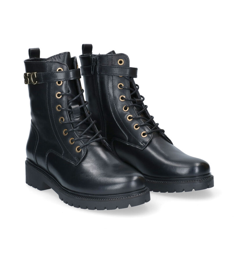 Scapa Zwarte Bottines in leer (297964)