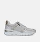 Tamaris Ecru Sneakers met sleehak voor dames (351515) - geschikt voor steunzolen