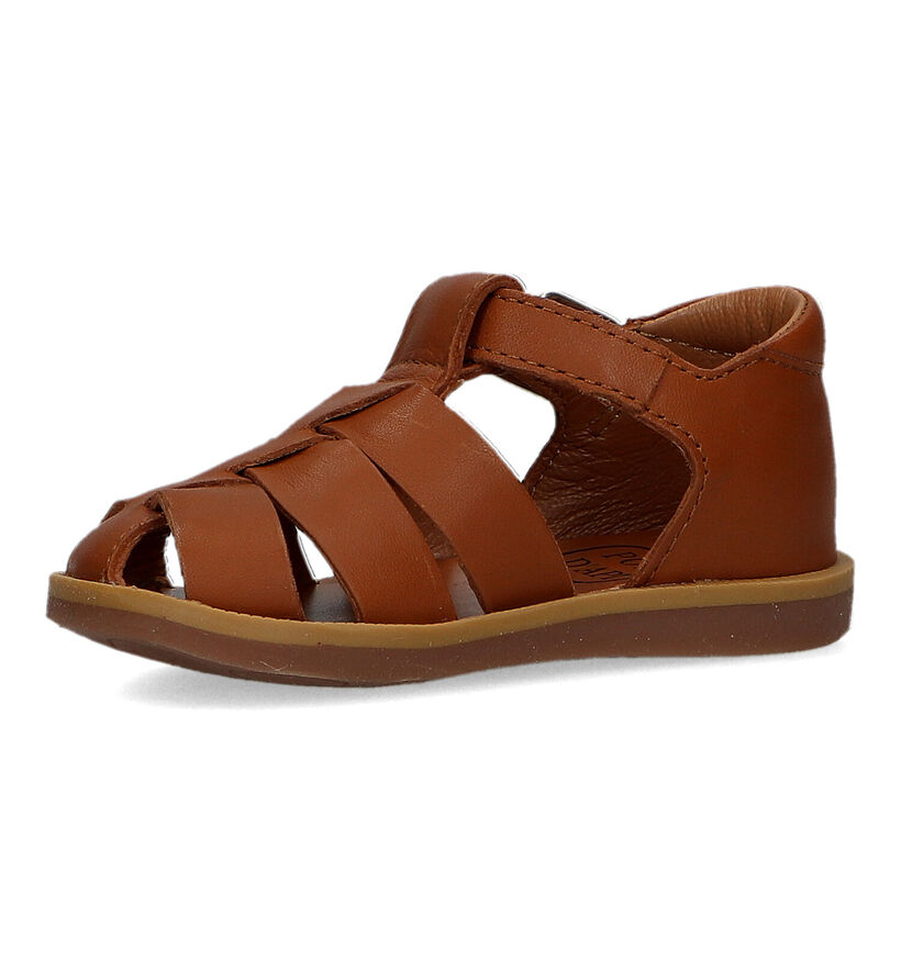 Pom d'Api Poppy Daddy Sandales en Cognac pour garçons (322949)