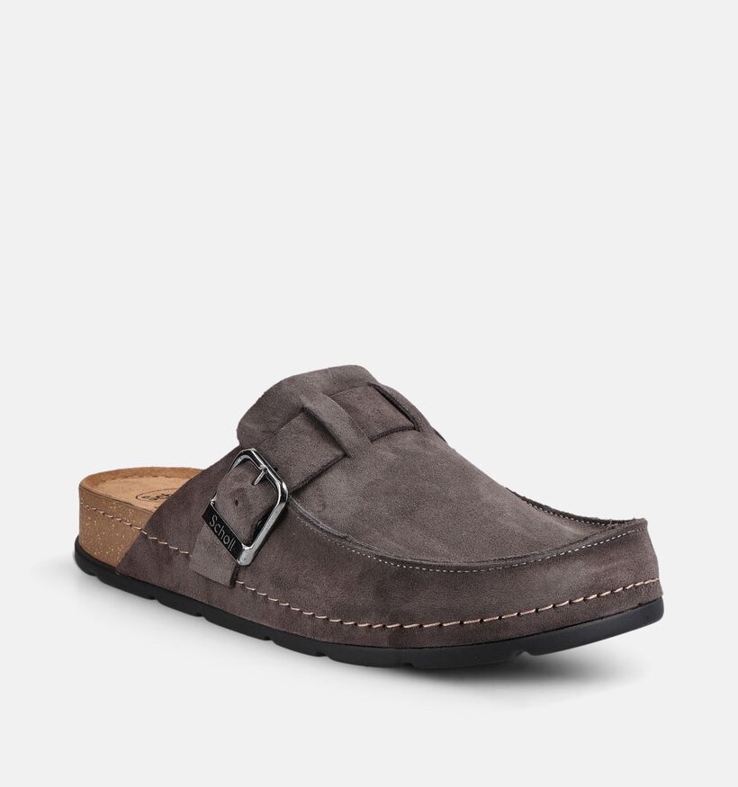 Scholl Bora Nu-pieds casual en Gris pour hommes (381872)