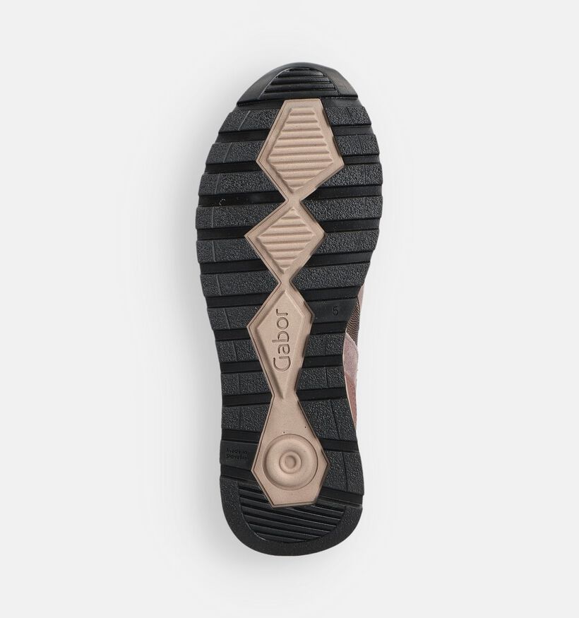 Gabor Metallic Chaussures à lacets en Rose pour femmes (360305) - pour semelles orthopédiques