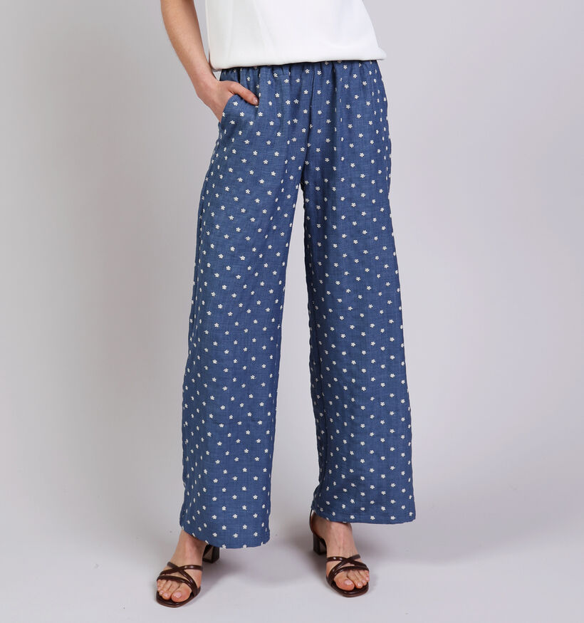 Sisters Point Ella Pantalons classiques en Bleu pour femmes (377821)