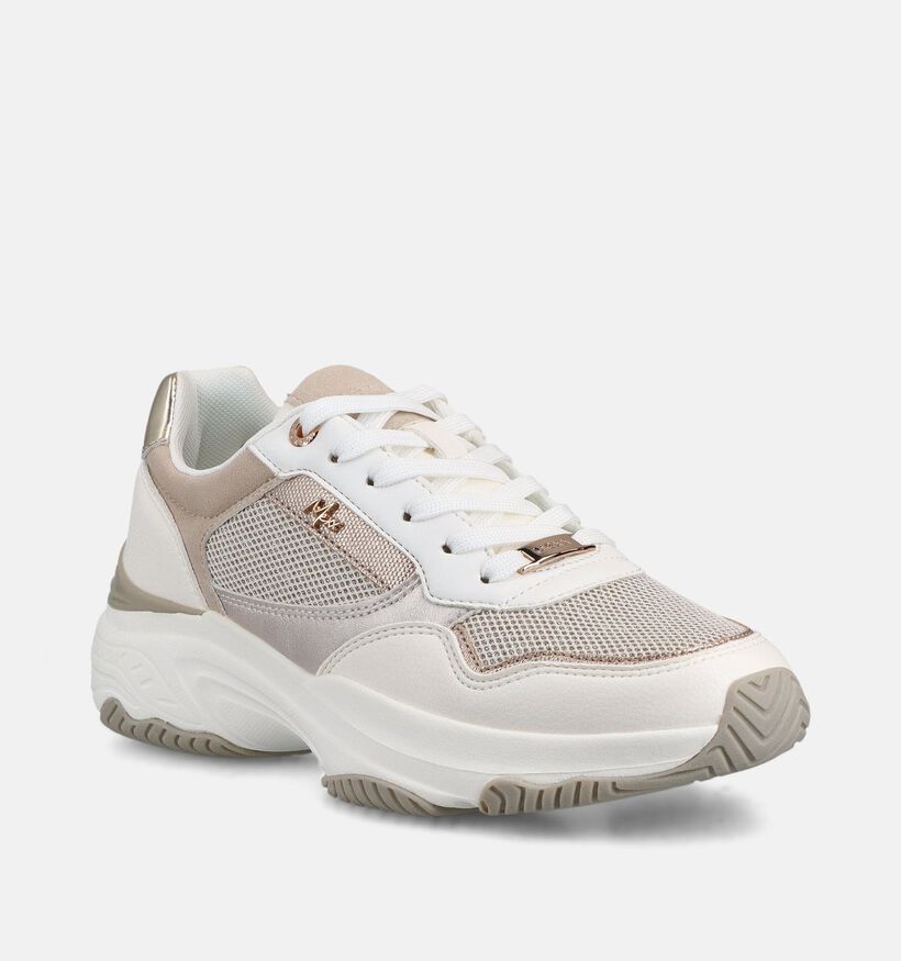 Mexx Radja Witte Geklede Sneakers voor dames (367248) - geschikt voor steunzolen