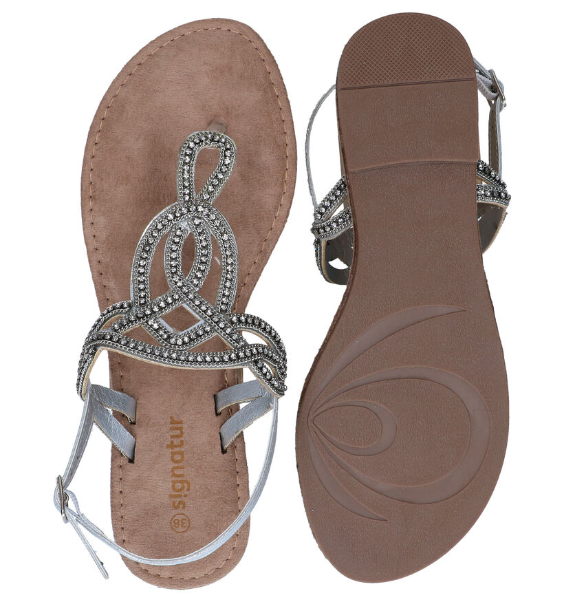 Signatur Zilveren Sandalen voor dames (288661)