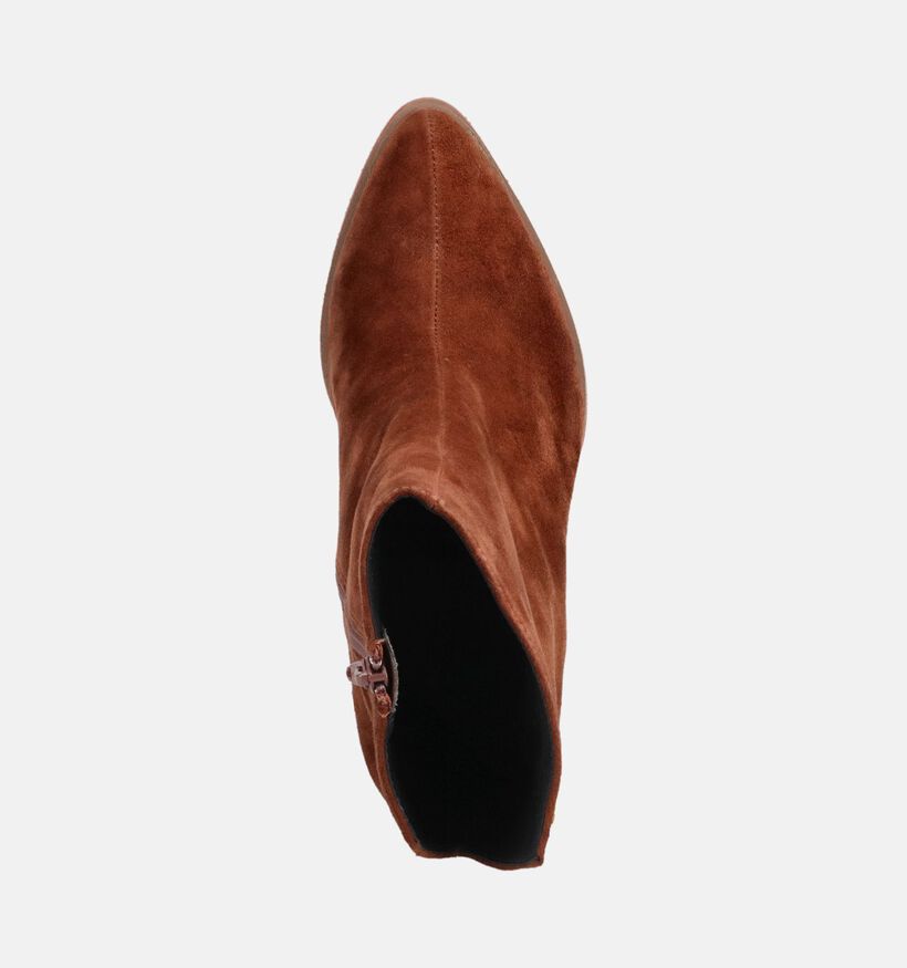 Nathan-Baume Bottines &agrave; talons hauts en Brun fonc&eacute; pour femmes (380284)