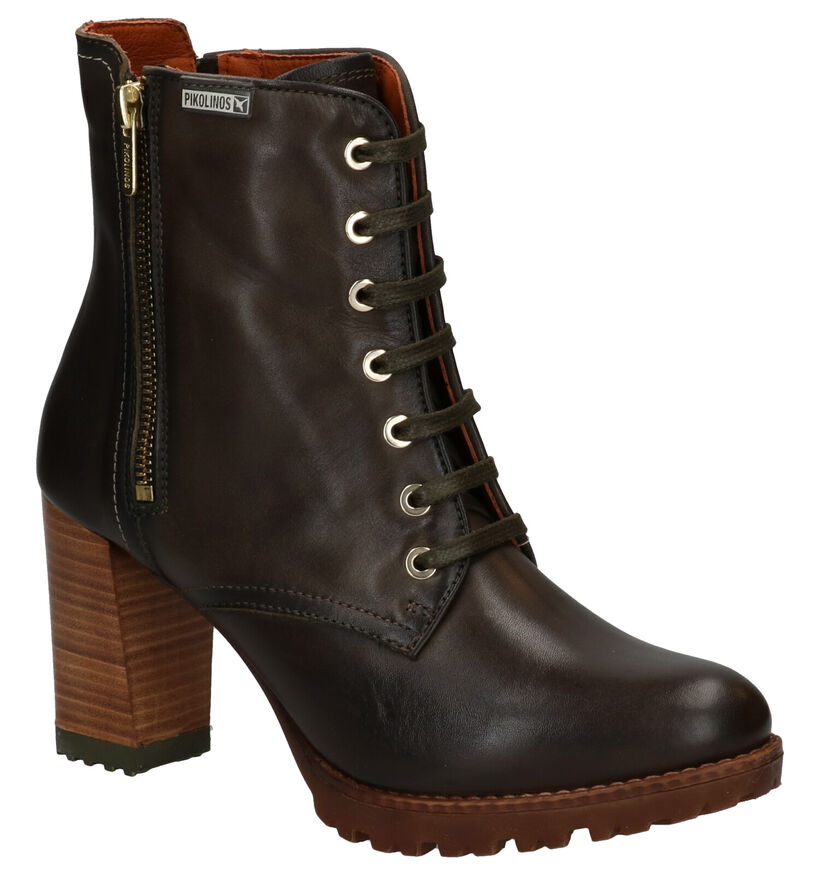 Pikolinos Connely Bottillons en Vert en cuir (283617)